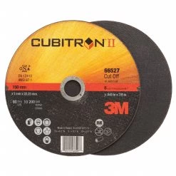 3M 66527 Abrasive Cut Off Wheel, 6 Inch Diameter, Ceramic, 0.045 Inch Thick, Type 1