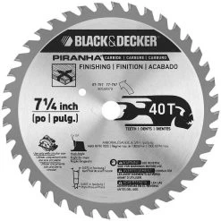 BLACK & DECKER 77-717 Circular Saw Blade Carbide 7-14 Inch 18 Teeth