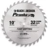 BLACK & DECKER 77-740 Circular Saw Blade Carbide 10 Inch 32 Teeth