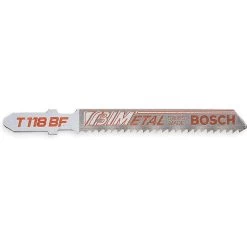 BOSCH T118B Jigsaw Blade T-shank 3-58 Inch Length - Pack Of 5