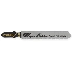 BOSCH T118GFS Jigsaw Blade T-shank 3-14 Inch Length - Pack Of 5