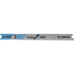 BOSCH U118EF Jigsaw Blade U-shank 3-18 Inch Length - Pack Of 5