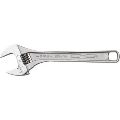 CHANNELLOCK 808W Adjustable Wrench 8 Inch Chrome Plain