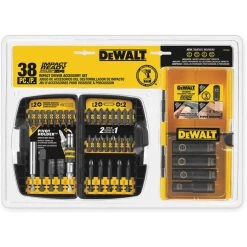 DEWALT DW2169 Impact Ready Driver Set 14 Inch Drive 38 Pc