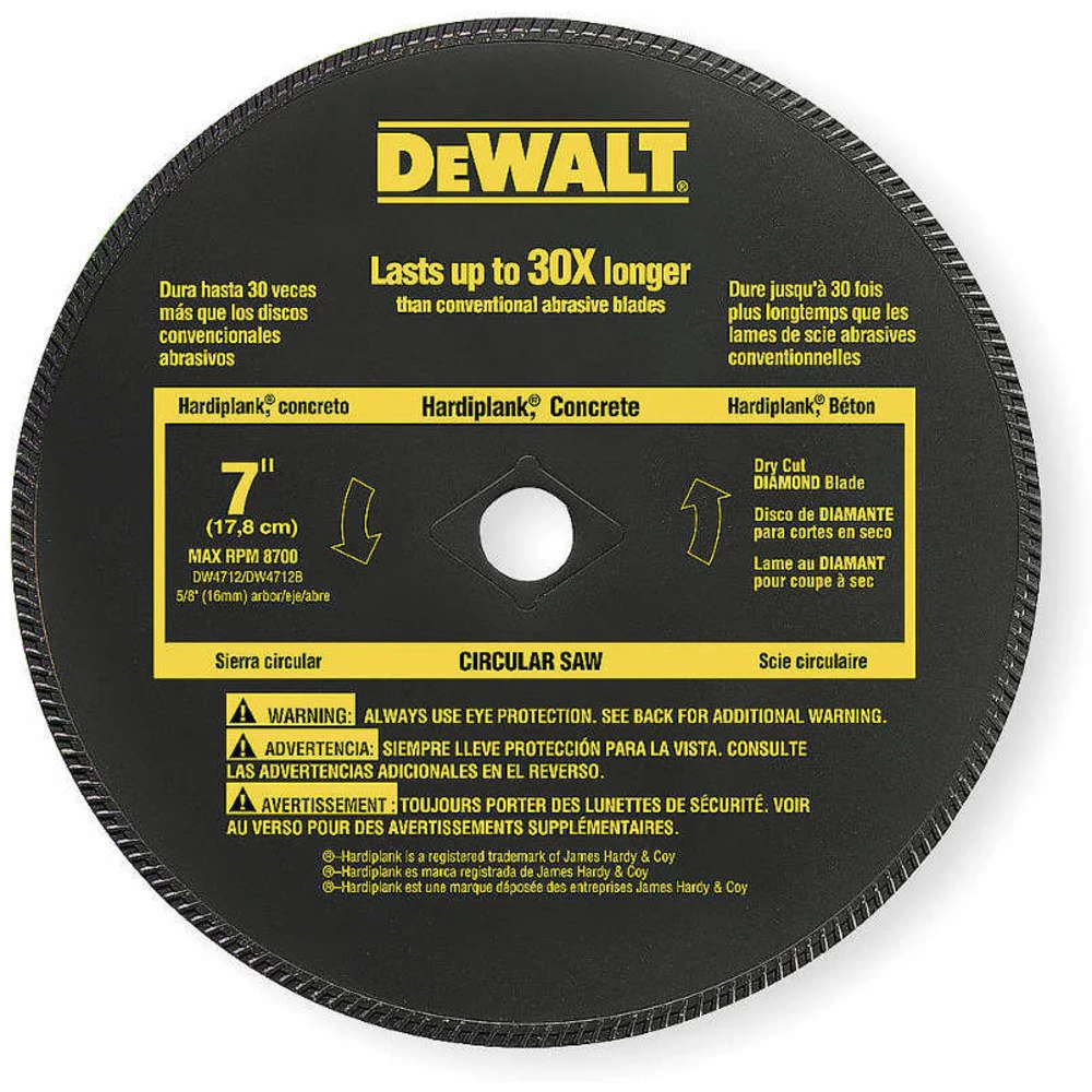 DEWALT DW4712 Diamond Saw Blade Segmented 7 Inch 1 DEWALT DW4712 Diamond Saw Blade Segmented 7 Inch