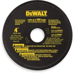 DEWALT DW4724 Diamond Saw Blade Turbo Rim 4 Inch Diameter