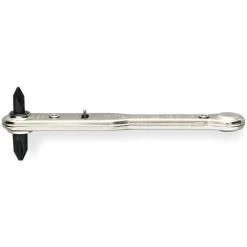 GENERAL 807X Ratchet Screwdriver #1 #2 Crosspoint