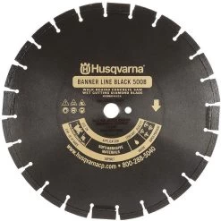 HUSQVARNA Black500B-R-14 Diamond Saw Blade Wet Segmented Rim 14 Inch Diameter
