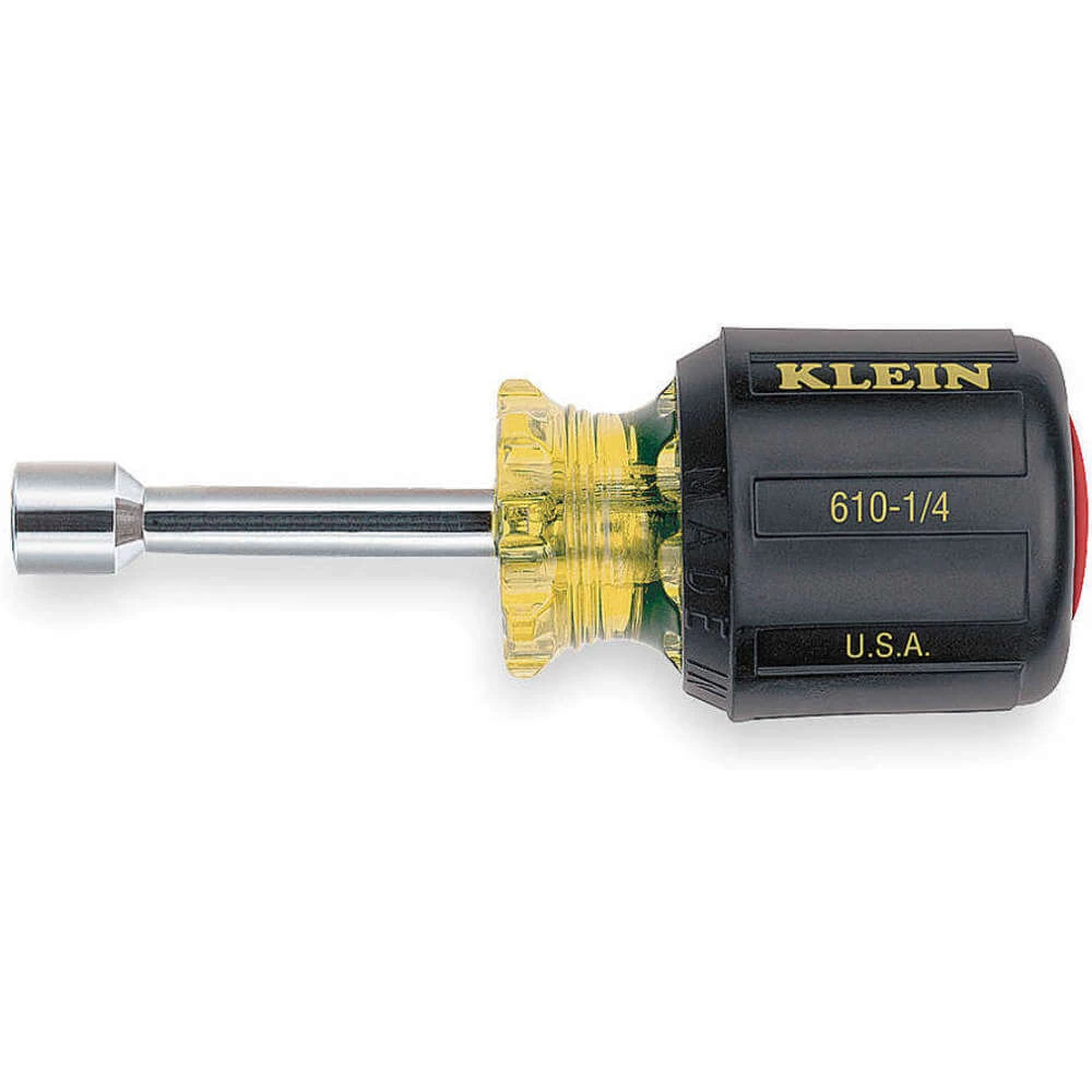 KLEIN TOOLS 610-14 Nut Driver, Hollow, Size 14 X 1-12 Inch 1 KLEIN TOOLS 610-14 Nut Driver, Hollow, Size 14 X 1-12 Inch