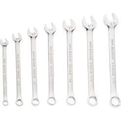 KLEIN TOOLS 68400 Combination Wrench Set, 14 - 58 Inch, 7 Piece, Chrome