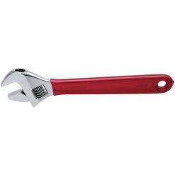 KLEIN TOOLS D507-12 Adjustable Wrench, 1.5 Inch Jaw Capacity, Chrome Dipped