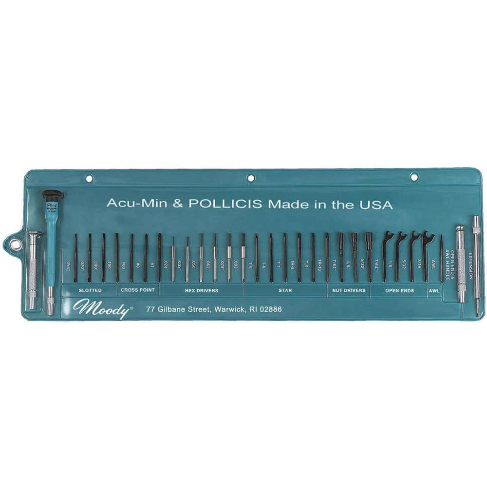 MOODY TOOL 59-0247 Mini Tool Roll Combination 31 Pc 1 MOODY TOOL 59-0247 Mini Tool Roll Combination 31 Pc