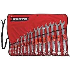 PROTO J1200P-MASD-TT Tethered Wrench Set Combination Metric 15 Pc