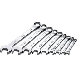 SK PROFESSIONAL TOOLS 86011 Combination Wrench Set Chrome 14-34 Inch 9 Pc