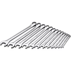 SK PROFESSIONAL TOOLS 86017 Combination Wrench Set Long 14-1 Inch 13 Pc