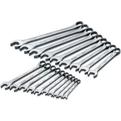 SK PROFESSIONAL TOOLS 86224 Combination Wrench Set Chrome 6-24mm 19 Pc