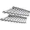 SK PROFESSIONAL TOOLS 86250 Combination Wrench Set 38-1516 10-19mm 20 Pc