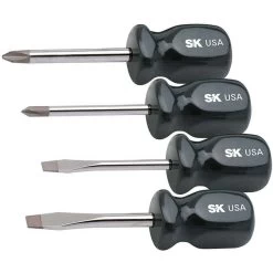 SK PROFESSIONAL TOOLS 86325 Screwdriver Set Sure Grip Stubby 4 Pcs