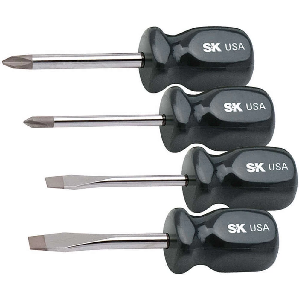 SK PROFESSIONAL TOOLS 86325 Screwdriver Set Sure Grip Stubby 4 Pcs 1 SK PROFESSIONAL TOOLS 86325 Screwdriver Set Sure Grip Stubby 4 Pcs
