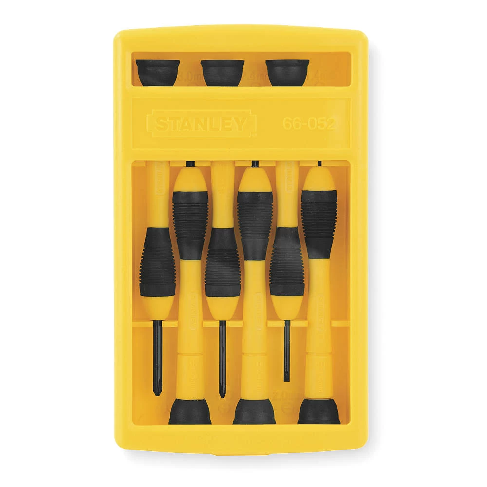 STANLEY 66-052 Precision Driver Set Slotted Phillips 6pcs 1 STANLEY 66-052 Precision Driver Set Slotted Phillips 6pcs
