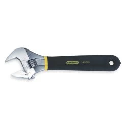 STANLEY 85-762 Adjustable Wrench 10 Inch Chrome Cushion