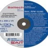 UNITED ABRASIVES-SAIT 23167 Abrasive Cut Wheel 4 Inch Diameter 0.625 Inch T 14 Inch Arbor Hole