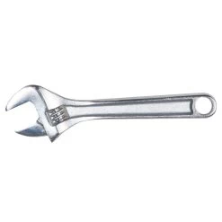 WESTWARD 1NYA7 Adjustable Wrench 18 Inch Chrome Plain
