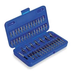 WESTWARD 1VXP5 Screwdriver Bit Set 14 Hex Dr 51 Pc