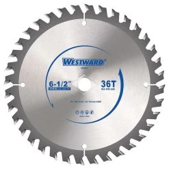 WESTWARD 24EM37 Circular Saw Blades 6-12 Inch 36t