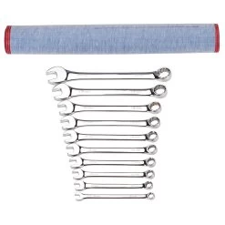 WESTWARD 33M573 Universal Wrench Set Sae 12 Point 10 Pc
