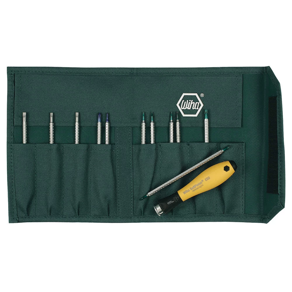WIHA 26985 Precision Multi-bit Screwdriver Esd 12pc 1 WIHA 26985 Precision Multi-bit Screwdriver Esd 12pc