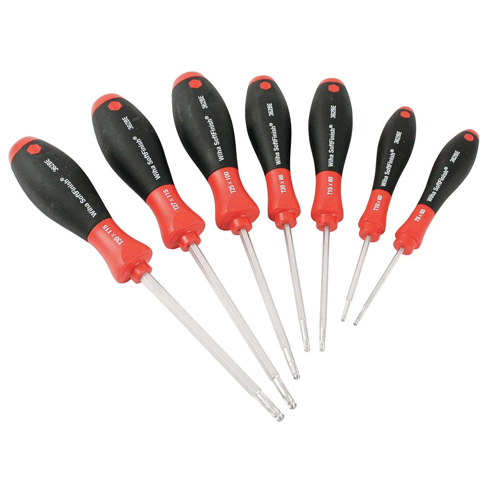 WIHA 36237.G Ball End Torx Key Set T9 - T30 Screwdriver 1 WIHA 36237.G Ball End Torx Key Set T9 - T30 Screwdriver