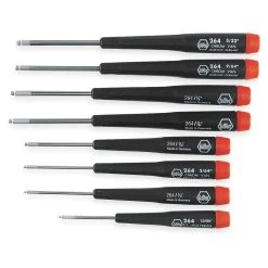 WIHA 26490 Precision Driver Set Ball End Hex 8pcs