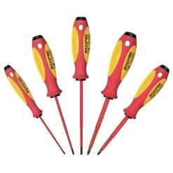 WITTE 9T 653741 Screwdriver Set Insulated Slottedphillips 5pc