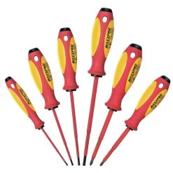 WITTE 9T 653742 Screwdriver Set Insulated Slottedphillips 6pc