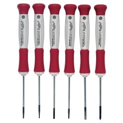 XCELITE XP600 Precision Screwdriver Set SlottedPhillips 6 Pcs.