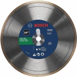 BOSCH DB1043S Diamond Saw Blade, 10 Inch, Wet Continuous Rim Type