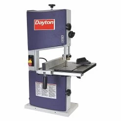 DAYTON 400H57 Band Saw, Vertical AC, 9 12 Inch Throat Depth, 0 To 45 Deg., 1 Phase