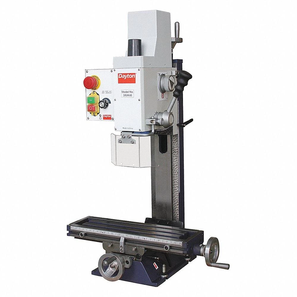 DAYTON 53UH19 Mill Drill Machine, 13 12 Inch Swing, 1 Phase, 5 12 Inch Table Height 1 DAYTON 53UH19 Mill Drill Machine, 13 12 Inch Swing, 1 Phase, 5 12 Inch Table Height