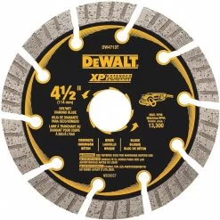DEWALT DW4713T 4-12 Inch WetDry Diamond Saw Blade, TurboSegmented Rim Type