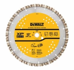 DEWALT DW4721T Diamond Saw Blade, 12 Inch Blade Dia., 6300 Rpm Max. Blade Speed