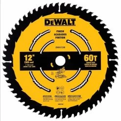 DEWALT DWA11260 Circular Saw Blade, 12 Inch Blade Dia., 60 Teeth, 0.108 Inch Cut Width, 1 Inch Arbor Size