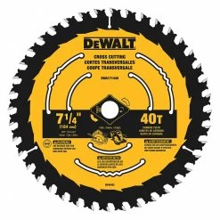DEWALT DWA171440 Circular Saw Blade, 7 14 Inch Blade Dia., 58 Inch Arbor