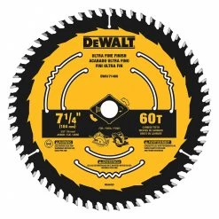 DEWALT DWA171460 Circular Saw Blade, 7 14 Inch Blade Dia., 58 Inch Arbor