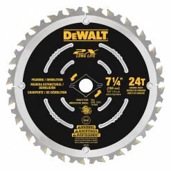 DEWALT DWA31724D Circular Saw Blade, 7 14 Inch Blade Dia., 58 Inch Arbor