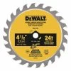 DEWALT DWA412TCT Circular Saw Blade, 4 12 Inch Blade Diameter, 38 Inch Arbor Size, Round Arbor