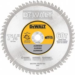 DEWALT DWA7758 7-14 Inch Carbide Aluminium Cutting Circular Saw Blade, No. Of Teeth 60