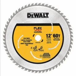 DEWALT DWAFV31260 Circular Saw Blade, 12 Inch Blade Dia., 60 Teeth, 0.085 Inch Cut Width, 1 Inch Arbor Size