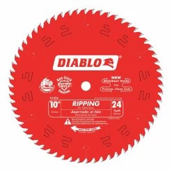 DIABLO D1024X Circular Saw Blade, 10 Inch Blade Dia., 58 Inch Arbor