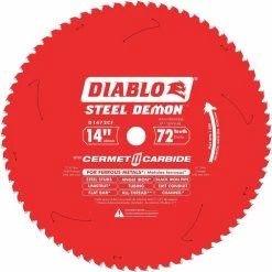 DIABLO D1472CF 14 Inch Cerment SS Cutting Circular Saw Blade, No. Of Teeth 72
